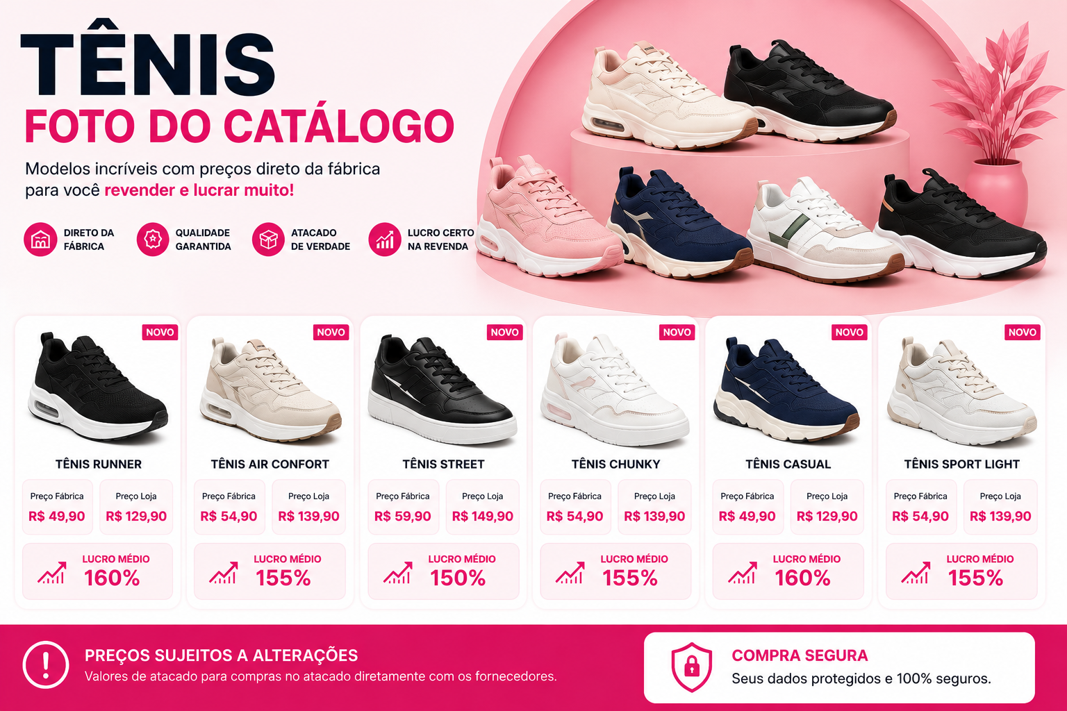Catálogo de tênis